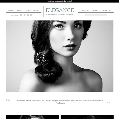 Tema WordPress StudioPress Elegance Pro Genesis