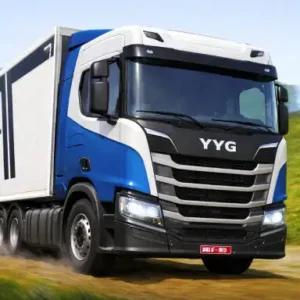 لعبة عربات الريكشو في المدينة Mountain Truck Simulator 3D